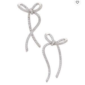 diamond bow earrings M45